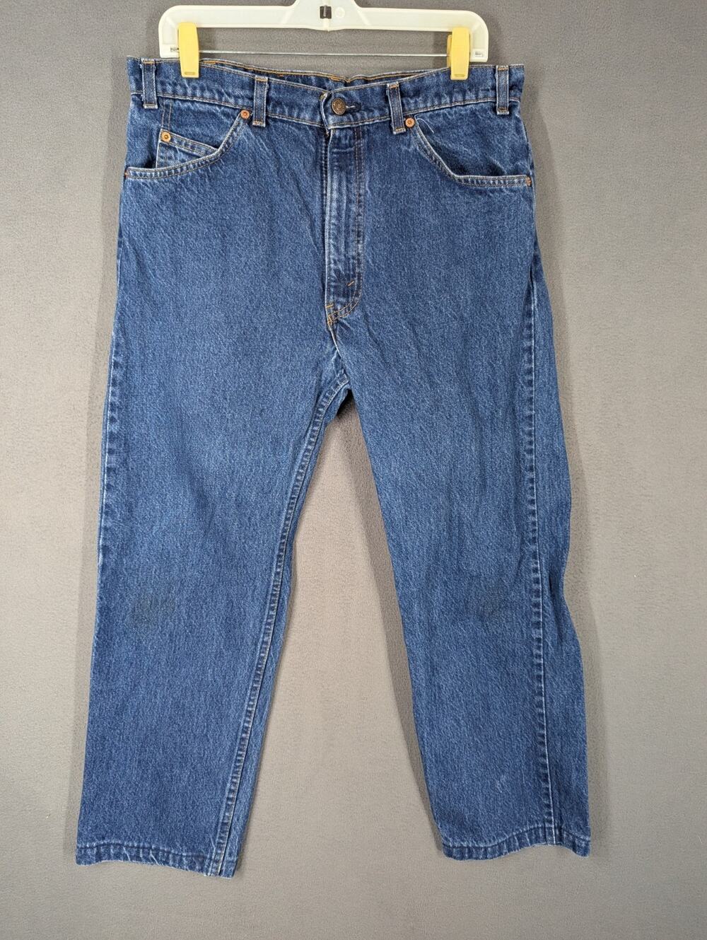 Vintage 1988 Levi's 505 Orange Tab Made in USA Jeans Mens 36x30 (measures 33x27)